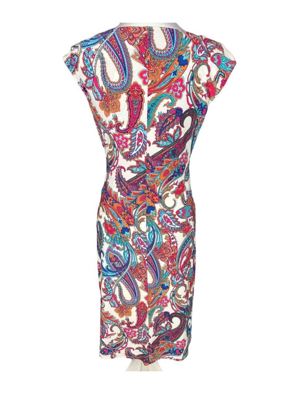 Lauren Ralph Lauren Sheath Paisley Sleeveless Dress Size 6 - Picture 5 of 8